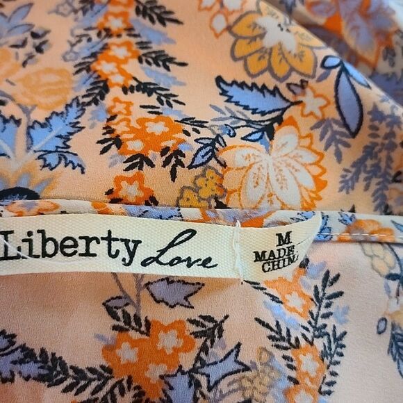 Liberty Love Orange and White Floral Romper - Picture 7 of 7